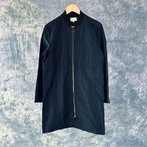 MELLODAY Navy Blue Raincoat Sz M